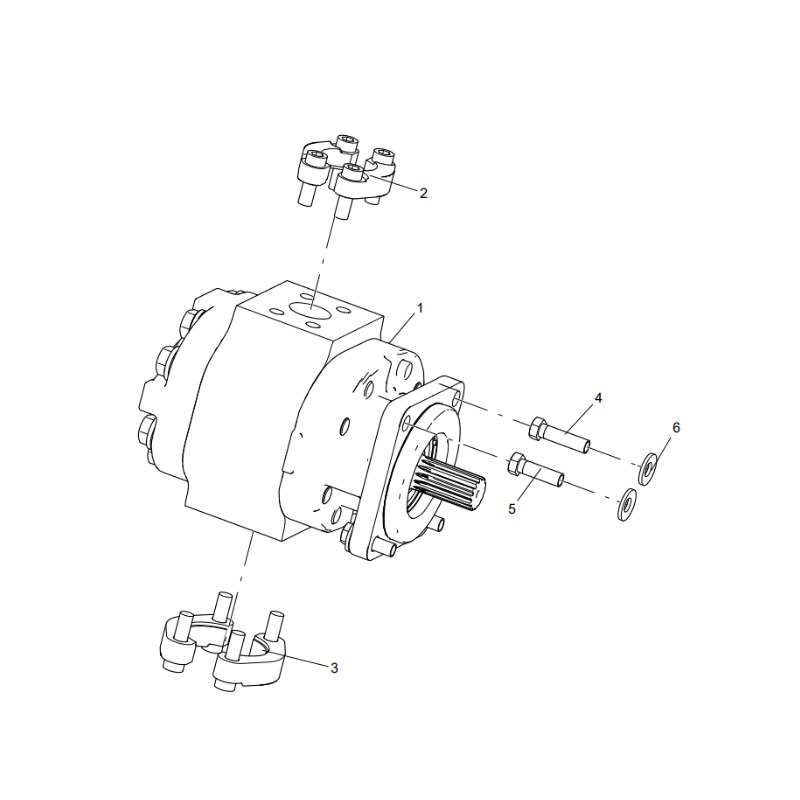 330104592 lifting pump component xcmg xde130 dump truck parts