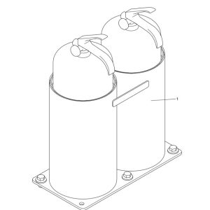 330106773 fire extinguisher components xcmg xde130 dump truck parts