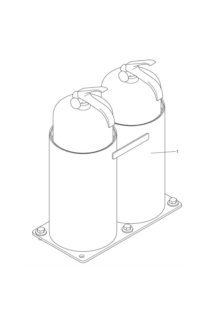 330106773 fire extinguisher components xcmg xde130 dump truck parts