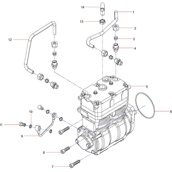 160102130004a081 air compressor group sany sat40c articulated dump truck spare parts
