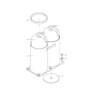 330106773 fire extinguisher components xcmg xde130 dump truck parts