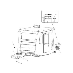 330106243 cab assembly xcmg xde130 dump truck parts