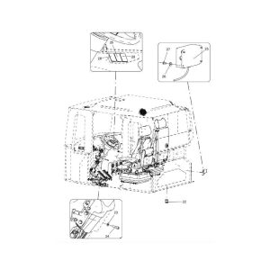 330106243 cab assembly xcmg xde130 dump truck parts