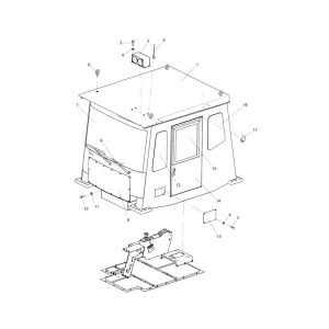 330106244 driver's cab assembly xcmg xde130 dump truck parts
