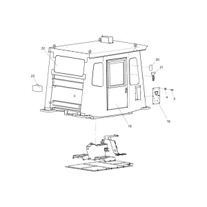 330106244 driver's cab assembly xcmg xde130 dump truck parts