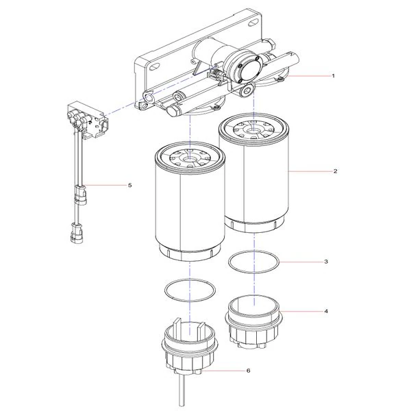 160603010026a oil water separator assembly sany sat40c articulated dump truck spare parts