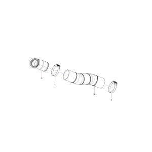 odt007307731 intake pipe assembly sany sat40c articulated dump truck spare parts