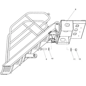 330106505 hydraulic ladder assembly xcmg xde130 dump truck parts