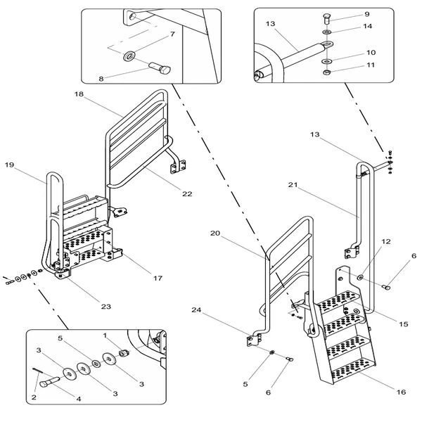 330105684 maintenance ladder assembly xcmg xde130 dump truck parts