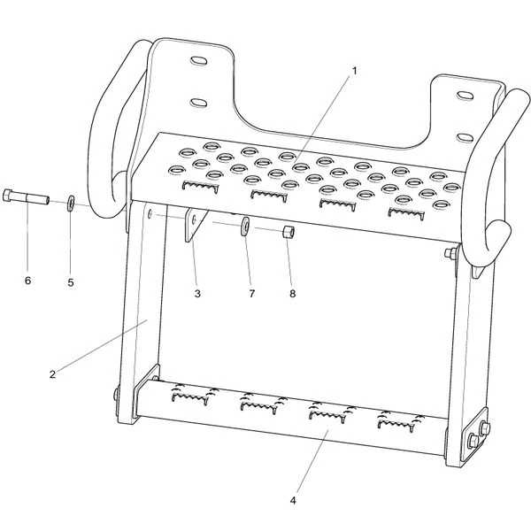 330106970 hook ladder assembly xcmg xde130 dump truck parts