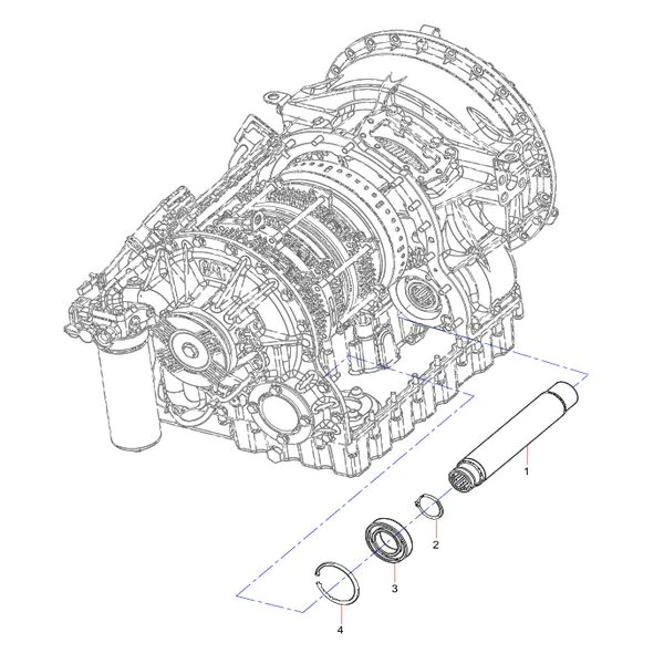 130202000093a270 rear pto assembly sany sat40c articulated dump truck spare parts