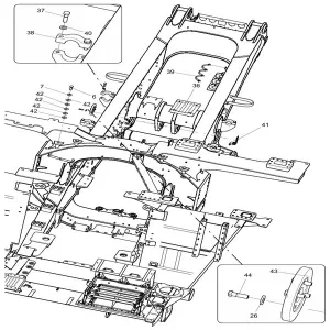 330106386 frame assembly xcmg xde130 dump truck parts