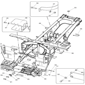 330106386 frame assembly xcmg xde130 dump truck parts