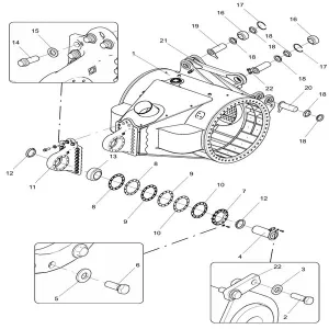 330105611 rear axle housing assembly xcmg xde130 dump truck parts