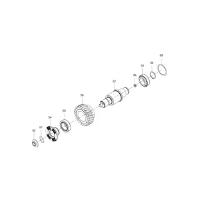 130301000094a transfer case gearbox assembly sany sat40c articulated dump truck spare parts