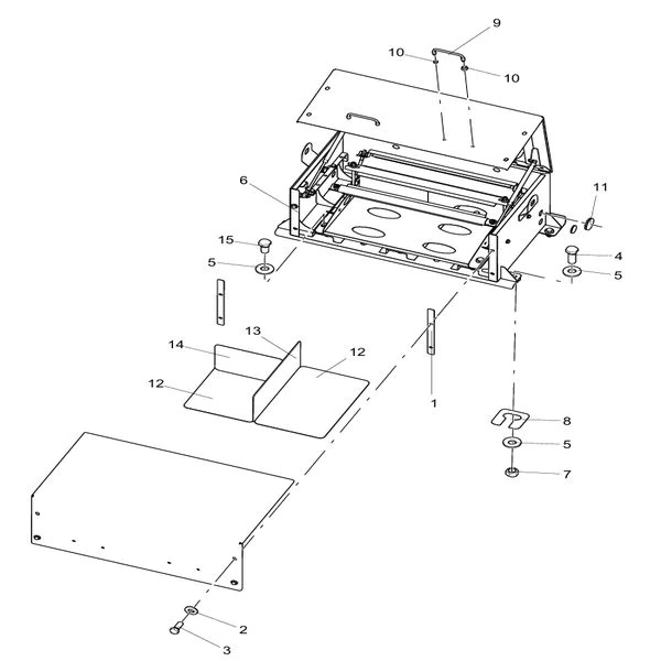 330104330 battery box assembly xcmg xde130 dump truck parts