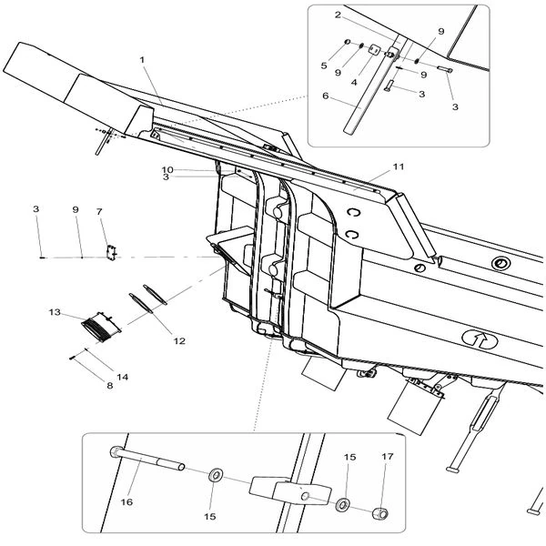 330107127 cargo compartment assembly xcmg xde130 dump truck parts