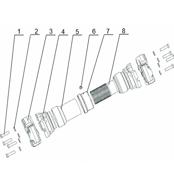 131301010054a transmission shaft assembly sany sat40c articulated dump truck spare parts