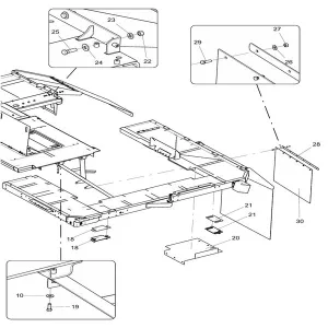 330107010 deck assembly xcmg xde130 dump truck parts