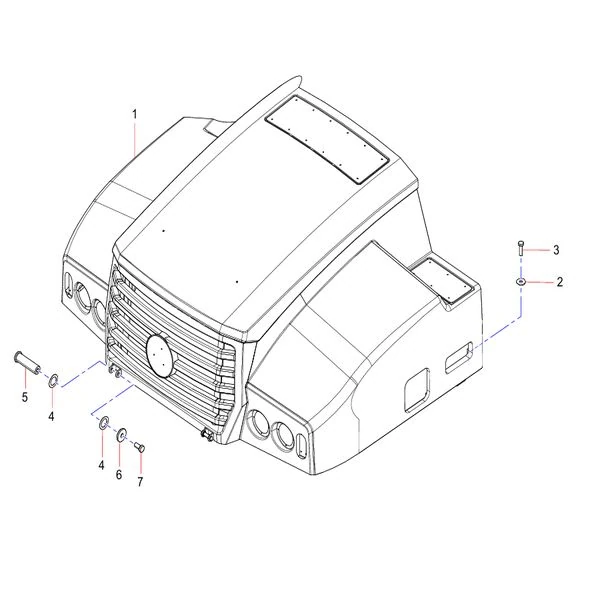 odt009349702 cover assembly sany sat40c articulated dump truck spare parts
