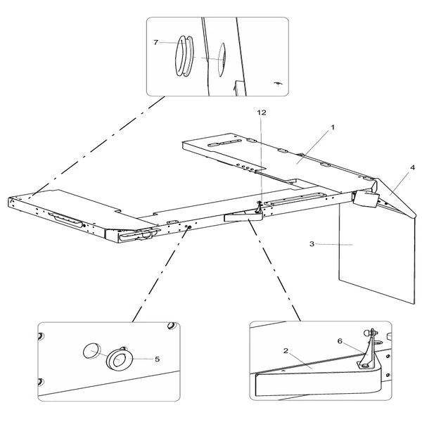330106267 left deck assembly xcmg xde130 dump truck parts