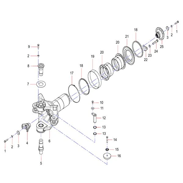 odt007884767 articulation steering assembly sany sat40c articulated dump truck spare parts