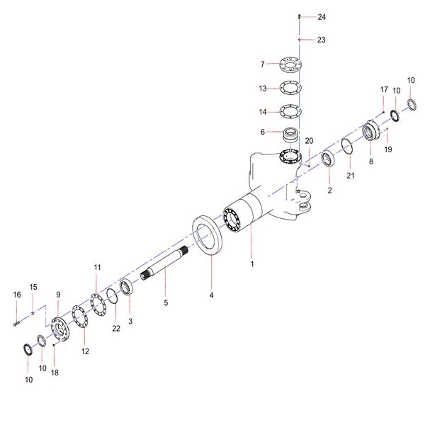 odt007874054 articulation frame assembly sany sat40c articulated dump truck spare parts