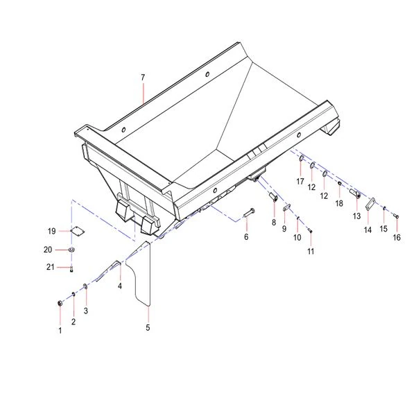 odt009809524 body assembly sany sat40c articulated dump truck spare parts