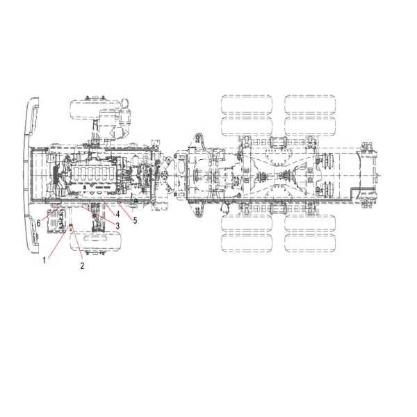 odt009298862 power line assembly sany sat40c articulated dump truck spare parts