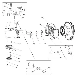 330101218 right wheel assembly xcmg xde130 dump truck parts