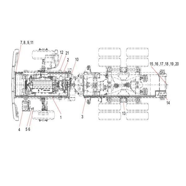 odt009792177 body harness assembly sany sat40c articulated dump truck spare parts