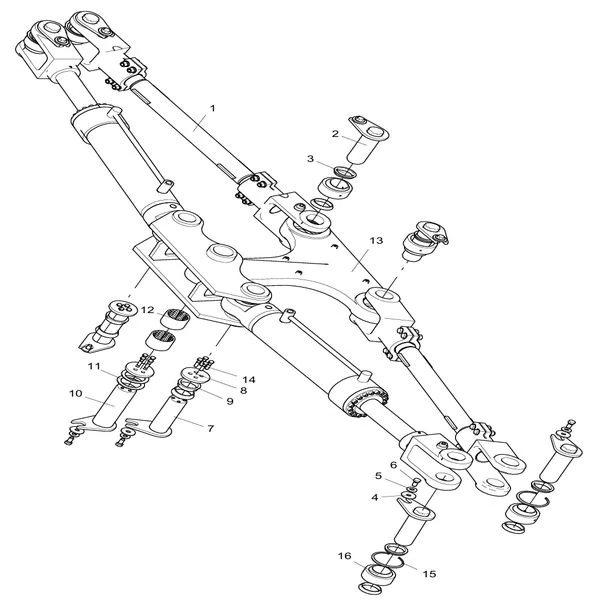 330100824 steering assembly xcmg xde130 dump truck parts