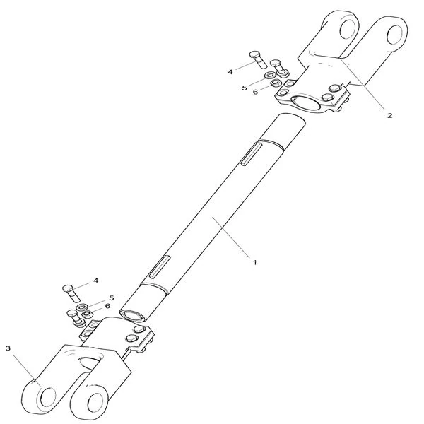 330100849 tie rod assembly xcmg xde130 dump truck parts