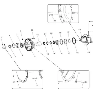 330101217 left wheel assembly xcmg xde130 dump truck parts