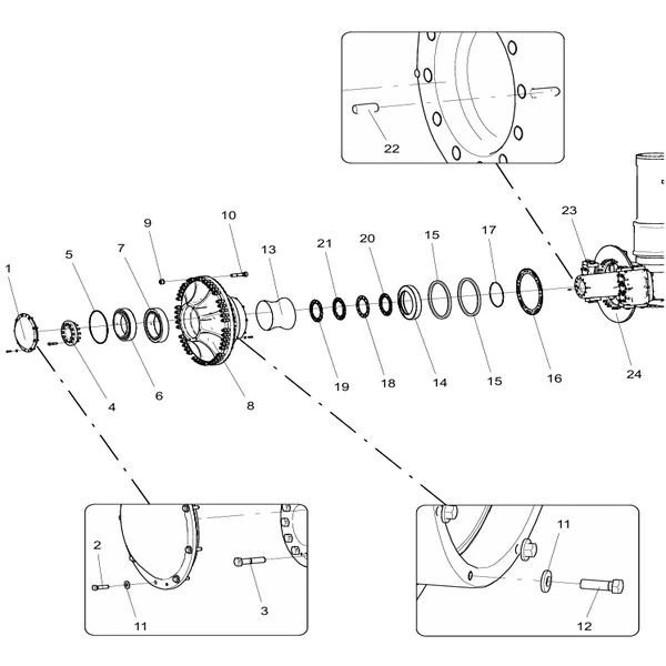 330101217 left wheel assembly xcmg xde130 dump truck parts