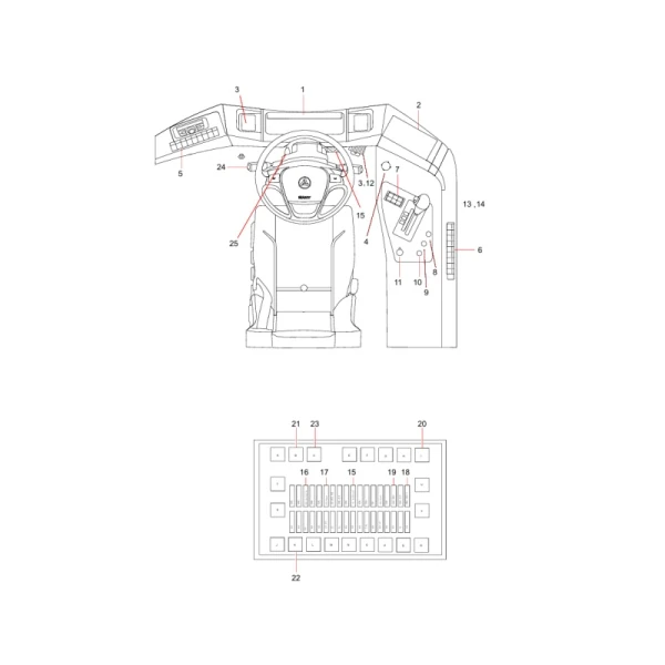 odt009298889 cab electrical system assembly sany sat40c articulated dump truck spare parts