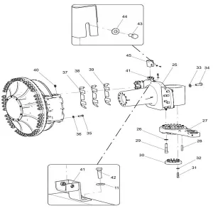 330101217 left wheel assembly xcmg xde130 dump truck parts