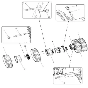 330103553 rear axle assembly xcmg xde130 dump truck parts
