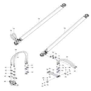 odt009286253 hydraulic hoisting system sany sat40c dump truck parts