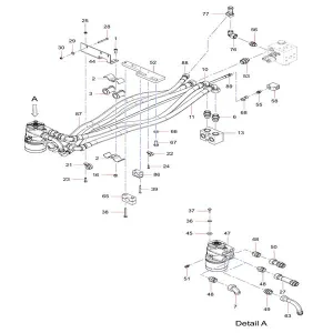 odt007960639 hydraulic steering system assembly sany sat40c articulated dump truck spare parts