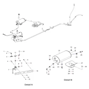 odt009340137 air operated system assembly sany sat40c articulated dump truck spare parts
