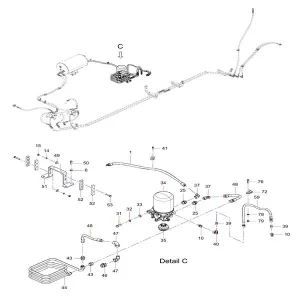 odt009340137 air operated system assembly sany sat40c articulated dump truck spare parts