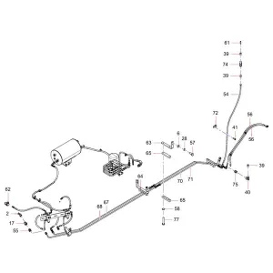 odt009340137 air operated system assembly sany sat40c articulated dump truck spare parts