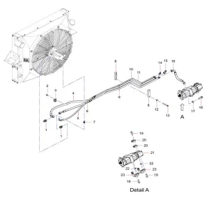 odt009340130 brake fluid system assembly sany sat40c articulated dump truck spare parts