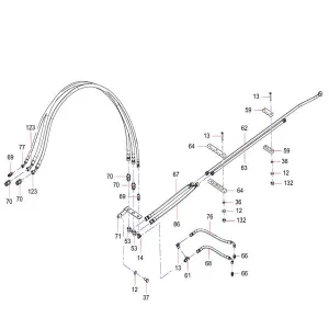 odt009340130 brake fluid system assembly sany sat40c articulated dump truck spare parts