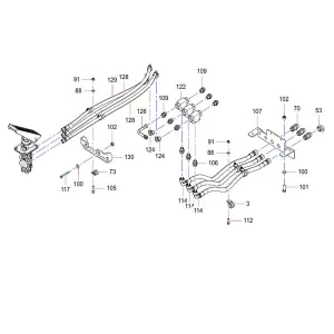 odt009340130 brake fluid system assembly sany sat40c articulated dump truck spare parts