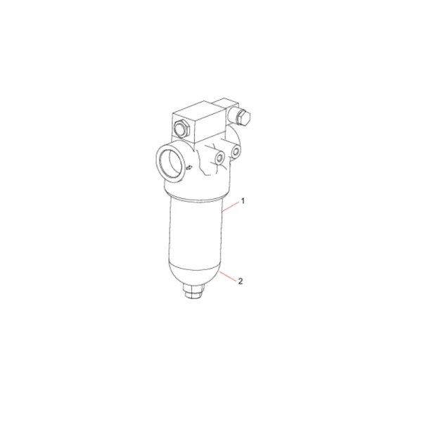 151501000022a high pressure filter sany sat40c articulated dump truck spare parts