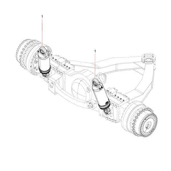 odt005930795 suspension system assembly sany sat40c articulated dump truck spare parts