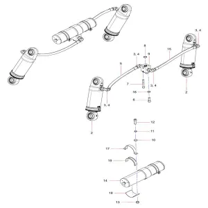 odt005930795 suspension system assembly sany sat40c articulated dump truck spare parts