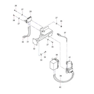odt009540136 electric lifting system fitting assembly sany sat40c dump truck parts
